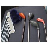 GOLF CLUBS AND BAG