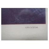 VINTAGE PICTURE GRACE LITHOGRAPH AND ANTIQUE FRAME