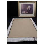 VINTAGE PICTURE GRACE LITHOGRAPH AND ANTIQUE FRAME