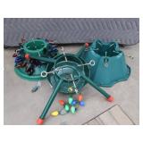 3 INDOOR / OUTDOOR LIVE CHRISTMAS TREE STANDS + LIGHTS