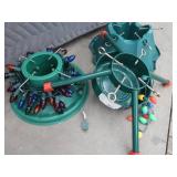 3 INDOOR / OUTDOOR LIVE CHRISTMAS TREE STANDS + LIGHTS