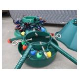3 INDOOR / OUTDOOR LIVE CHRISTMAS TREE STANDS + LIGHTS