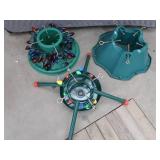 3 INDOOR / OUTDOOR LIVE CHRISTMAS TREE STANDS + LIGHTS