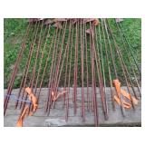 25 ELECTRIC FENCE POLES + EXTRAS
