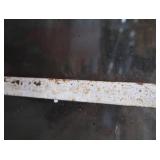 A SET OF TWO HEAVY DUTY STEEL AND GLASS METAL SAFETY DOORS