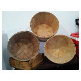 DiGiorgio Fruit Crate and Bushel Baskets (3)