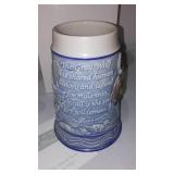 Avon Fine Collectible Steins (3) American Wildlife, Mustang, Grey Wolf.