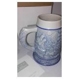 Avon Fine Collectible Steins (3) American Wildlife, Mustang, Grey Wolf.