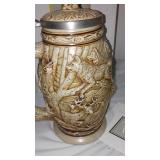 Avon Fine Collectible Steins (3) American Wildlife, Mustang, Grey Wolf.