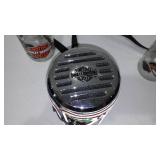 Unique Harley Davidson Purse and Covered Pint Jars (2)