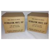 Petroleum White Grease, 1 lb. (2) New in Box.