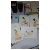 Vintage Gift Wrap, Tags, Advertising.