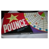 Vintage swim Fins, Racket, Cards, Pounce, Boxes.