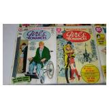Vintage 1970s DC Comics, Romance (8) Young Love, Heart Throbs, Girls Romance.