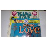 Vintage 1970s DC Comics, Romance (8) Young Love, Heart Throbs, Girls Romance.