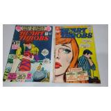 Vintage 1970s DC Comics, Romance (8) Young Love, Heart Throbs, Girls Romance.