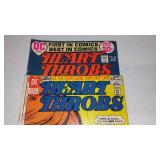 Vintage 1970s DC Comics, Romance (8) Young Love, Heart Throbs, Girls Romance.