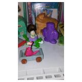 Assorted Flintstone Collectibles.