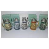 Avon Endangered Species Mini Stein Collection (5)