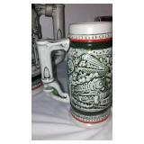 Avon Age of the Iron Horse Mini Stein (3) Large (1) and Car Classic Mini.