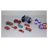 Vintage Toys (3) Tootie Toy and Tin Cars.