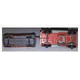 Vintage Toys (3) Tootie Toy and Tin Cars.