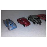 Vintage Tootsie Toy Cars (4) and Trucks (4) and Minions The Rise of Gru (5)
