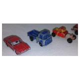 Vintage Tootsie Toy Cars (4) and Trucks (4) and Minions The Rise of Gru (5)
