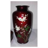 Cloisonne Vase, intricate carved trinket box.