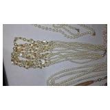 Costume Pearl Necklaces and Earnings.