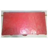  Vintage Steamer Trunks (2), Red, Black.