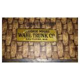  Vintage Steamer Trunks (2), Red, Black.