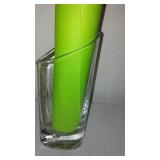 Miller Rogaska Crystal "Ellipse" Oval Boat / Bowl and Teardrop Vases (3