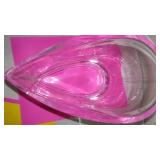 Miller Rogaska Crystal "Ellipse" Oval Boat / Bowl and Teardrop Vases (3