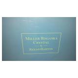 Miller Rogaska Crystal "Ellipse" Oval Boat / Bowl and Teardrop Vases (3