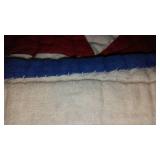 Patriotic Star Quilt, Red White Blue Hand Crafted.