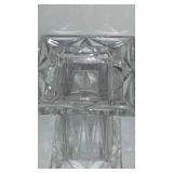 Lead Crystal Vases, Punch Bowl, Oil Ball Lamps (6).