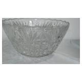 Lead Crystal Vases, Punch Bowl, Oil Ball Lamps (6).