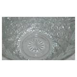 Lead Crystal Vases, Punch Bowl, Oil Ball Lamps (6).