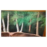 Brown Cow Parade Framed Painting.