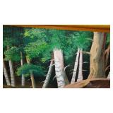 Brown Cow Parade Framed Painting.