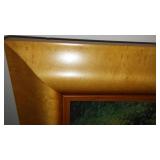 Brown Cow Parade Framed Painting.