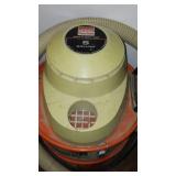 Vintage Wards Wet/Dry Vac, Trash Can, Light And Stowaway Stool.