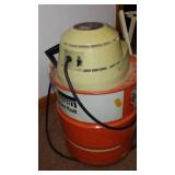 Vintage Wards Wet/Dry Vac, Trash Can, Light And Stowaway Stool.