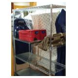 Samsonite Luggage, Clothing Bags And Closet Hanging Organizers.