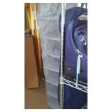 Samsonite Luggage, Clothing Bags And Closet Hanging Organizers.