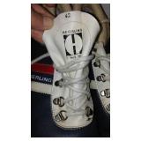 Vintage Cross Country Boots Skis And Poles (2 Sets).