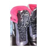 Vintage Cross Country Boots Skis And Poles (2 Sets).