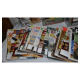 Large Clamps And Woodworking Magazines