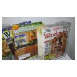 Large Clamps And Woodworking Magazines